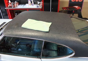 How to clean a convertible top with 303 products.