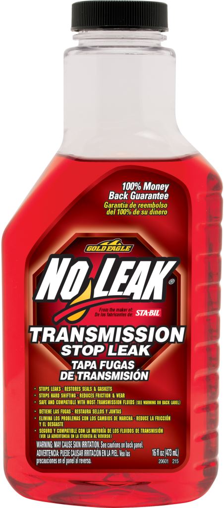 No Leak Transmission Stop Leak stops transmission leaks before they start. 