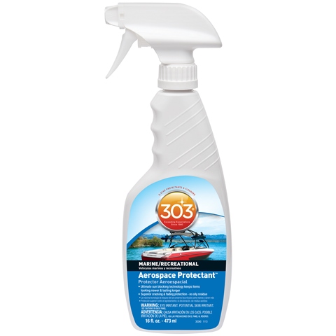 303 Aerospace Protectant can help you protect all kinds of boat vinyl, including vinyl seats & more! 