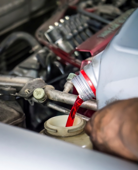 Adding a transmission additive to your transmission. 