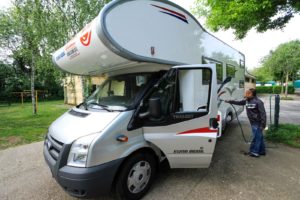 The first step in rv preventative maintenance is to wash the exterior surface of the RV.