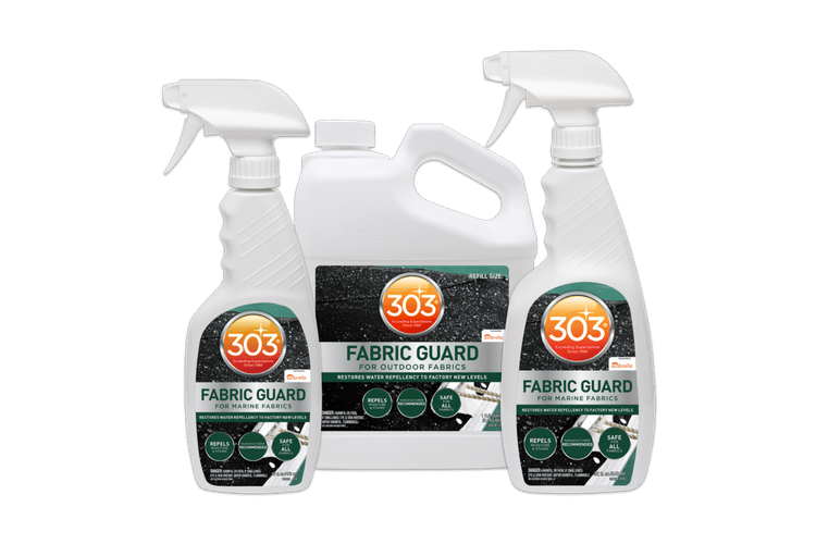  303 Products Marine Fabric Guard - Restores Water and Stain  Repellency To Factory New Levels, Simple and Easy To Use, Manufacturer  Recommended, Safe For All Fabrics, 32oz (30604CSR) Packaging May Vary 