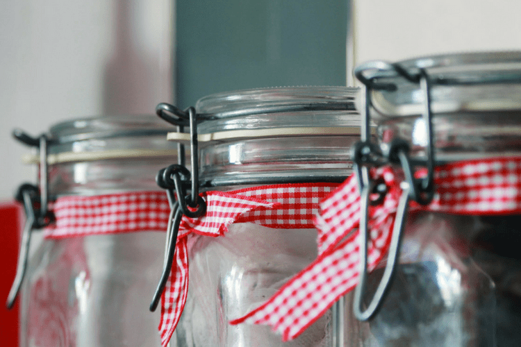 Jars to put the homemade air freshener in.