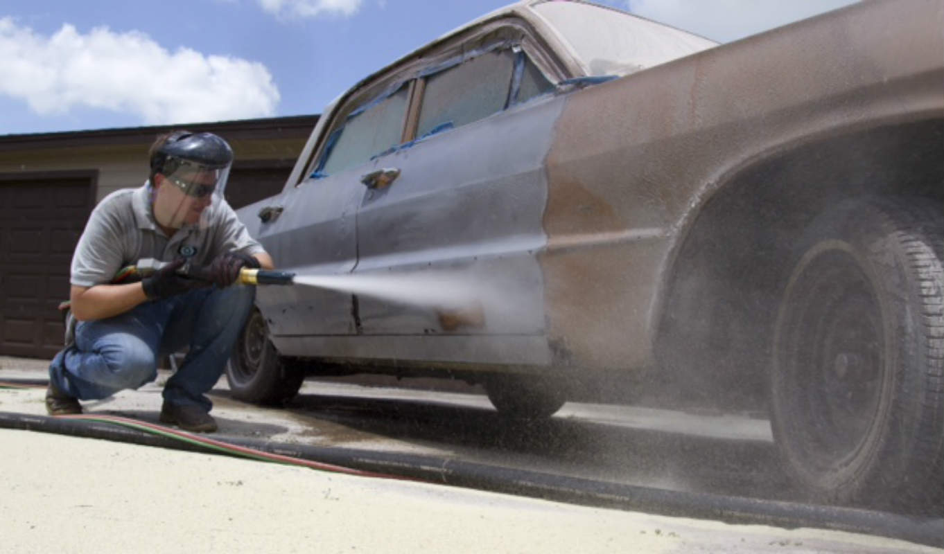 Differences Of Sand, Soda Or Dustless Blasting Your Vehicle | Gold Eagle Co