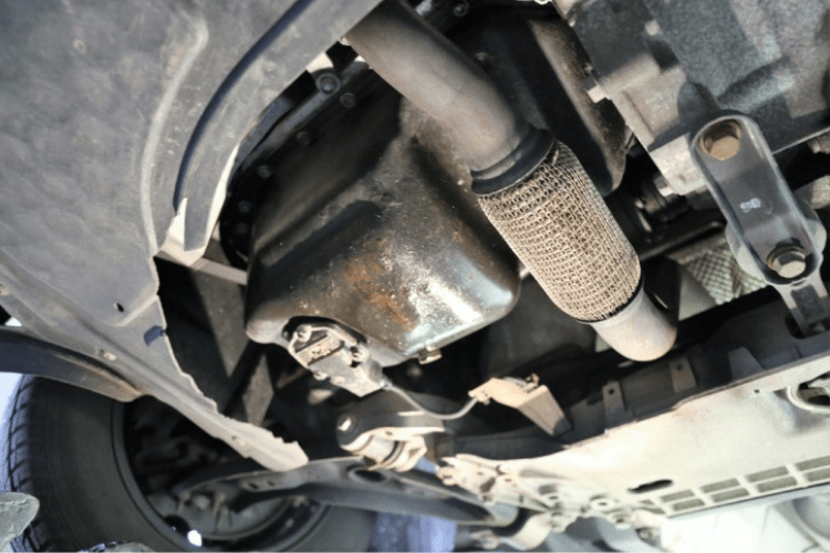 undercarriage of a vehicle