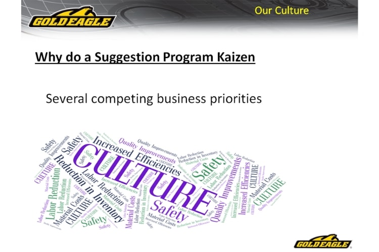 Why do a suggestion program Kaizen