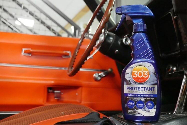 Automotive UV damage is impossible to avoid, but 303 Automotive Protectant will help protect your vehicle’s surfaces.