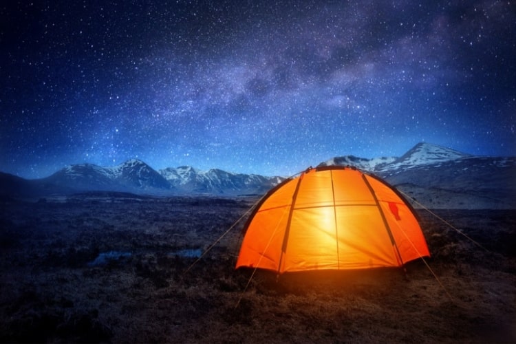 Camping spots are available all over the United States.