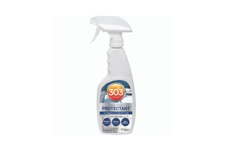 Your boat is exposed to direct sunlight which can damage the surface – protect it with 303 Marine Aerospace Protectant.