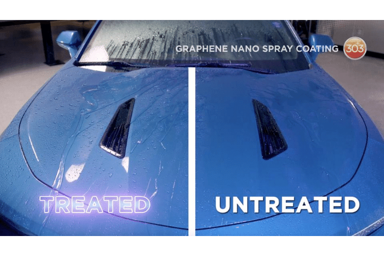 30236 303 graphene nano spray coating treated untreated min