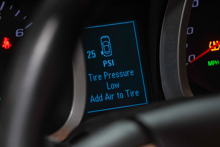 Low Tire Pressure Lifestyle Low Tire Pressure Alert On Dash min