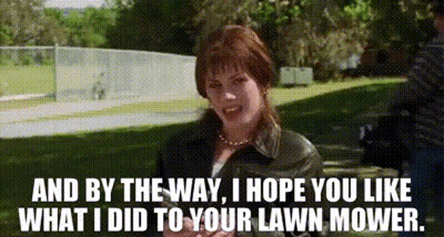 waterboy lawn mower meme