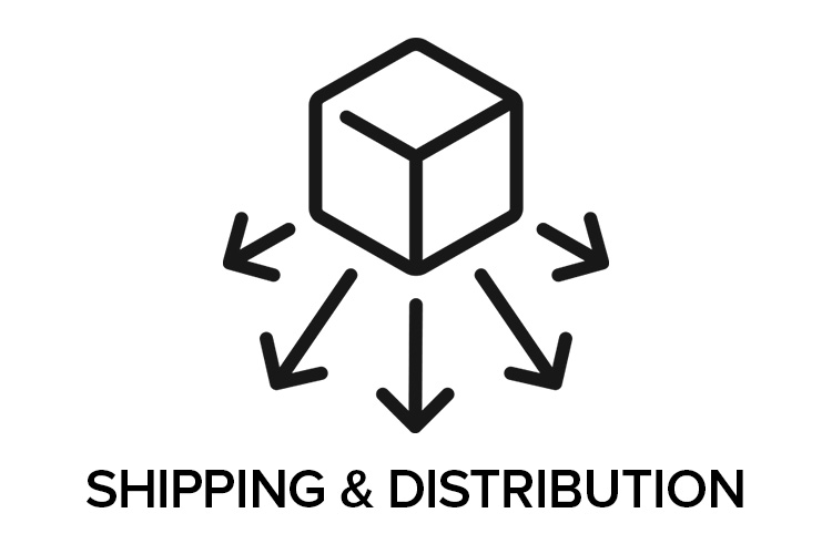 SHIPPING DISTRIBUTION TEXT