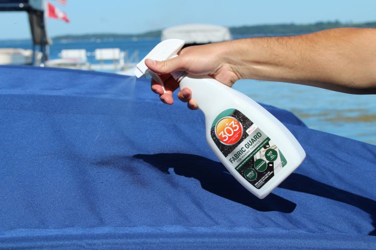 Fabric Guard Spraying Bimini Top