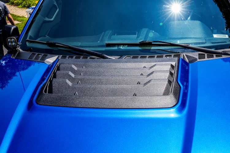 30382_In Use_Treating F-150 Raptor Hood Scoop-2 30382 In Use Treating F 150 Raptor Hood Scoop 2