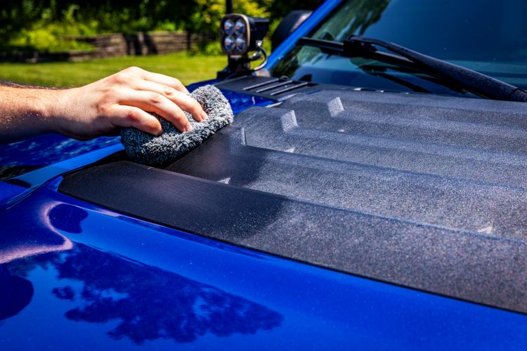 30382_In Use_Treating F-150 Raptor Hood Scoop-8 30382 In Use Treating F 150 Raptor Hood Scoop 8