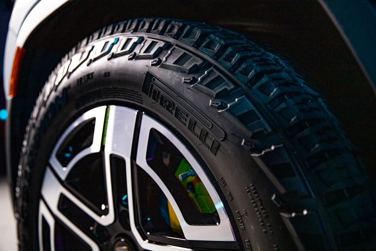 Auto Lifestyle Grey Rivian Pirelli Tires Untreated 1