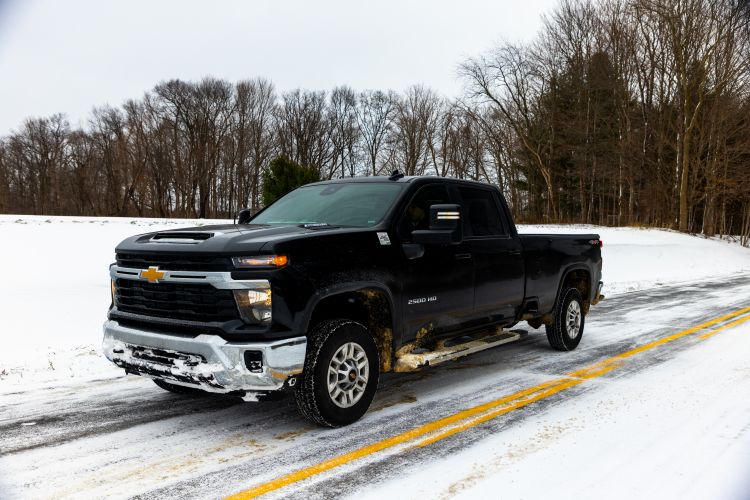 Chevy Duramax Silverado_driving in winter-3 Chevy Duramax Silverado driving in winter 3